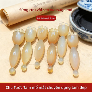 Con lăn massage mặt nâng cơ bấm huyệt bằng sừng cừu tự nhiên, giúp giảm mỏi mắt, làm mờ quầng thâm.