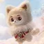 PS1 GISMOW x VEIL OF SHADOWS Plushie Đồng Thương Hiệu Vinyl Sang Trọng Búp Bê Xoay Được Đầu Túi Charm Móc Khóa SP1