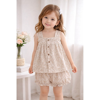Bộ đồ bé gái xinh phong cách vintage