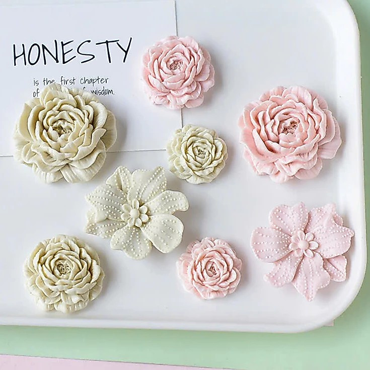 Set 8 Charm Hoa Hồng Bouquet Crush Clog Jibbitz Sticker Vip Gắn Dép Sục Chất Liệu Cao Su Siêu Đẹp