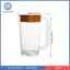 Bình nước chịu nhiệt có tay cầm Bình đựng nước ép ấm đun nước trà chanh nóng lạnh Chất liệu PC cho văn phòng hoặc quán cà phê