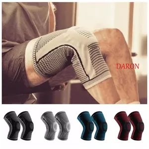 DARON 1 Cặp Miếng Lót Đầu Gối Silicon, Hỗ Trợ Khuỷu Tay Đàn Hồi Cao Cấp Miếng Lót Đầu Gối Thể Thao, Tập Gym Thể Dục Thoáng Khí Nén Hút Mồ Hôi Nẹp Đầu Gối Bóng Đá