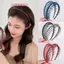 Nữ Đơn Giản Nhiều Màu Sắc Mờ Răng Băng Đô Quấn Tóc Gãy Hoàn Thiện Tóc Ngoài Trời Vòng Mũ Mũ Phụ Kiện Tóc Thời Trang