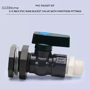 Bộ chuyển đổi mưa PVC GCDHome Bộ chuyển đổi mưa 3 / 4 Inch Van mưa Bộ vòi có vách ngăn Lắp vòi chuyển đổi HOT