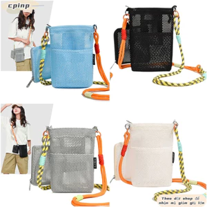 Túi đeo chéo CPINCP, có túi Mini Túi lưới Nylon nhiều màu, Lưu trữ nhiều ngăn thời trang Chất liệu lưới nhẹ Túi đeo vai Chức năng ví