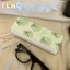 Hộp đựng kính từ tính trái cây xanh Hộp đựng kính mắt họa tiết kẻ sọc dễ thương dành cho nữ Cô gái Sử dụng hàng ngày