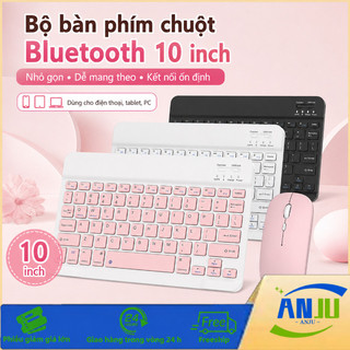 Bộ Bàn Phím Chuột Bluetooth 10 inch- 5 Màu, Portable, Kết Nối Ổn Định, ĐT/Máy Tính Bảng/PC