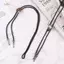 PNPIA- Đầu bò có thể điều chỉnh Ngôi sao năm cánh Cao bồi phương Tây Bolo Tie Rodeo Dance Netie Mặt dây chuyền da giả Nelace
