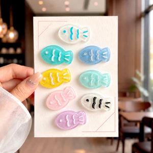 Set Charm Cá Pastel Resin Nhiều Màu Dễ Thương Trang Trí Dép