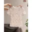Milyfashion Hoa Chính Hãng Vai Slim Tay Ngắn Mùa Hè Phong Cách Mới Phù Hợp Với Niche Chic Ngắn Top Y2K ED22