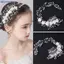 Bluelover 1 Chiếc Ngọc Trai Cưới Hairbs Hoa Cô Dâu Đầu Handmade Phụ Kiện Tóc Cho Cuộc Thi Dịp Đăng Ký Mới