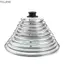 YUJUNI Chảo Chiên, Vỏ Nồi Kính Cường Lực Có Thể Nhìn Thấy, Núm Inox Bền Đẹp Chảo Tròn Nắp Chảo Phụ Kiện Nhà Bếp