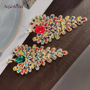 AqToCna Thời Trang Kim Cương Giả Peaco Trâm Cài Cho Nữ Áo Khoác Dự Tiệc Trang Sức Phụ Kiện Quà Tặng AqToCna