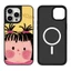 Từ Tính Cô Gái Dễ Thương Ôm Một Cốc Cà Phê Gương Vỏ Điện Thoại Cứng Cho IPhone 17 Pro Max 17 Air 15 14 13 12 11 16 Plus Vỏ Chống Sốc
