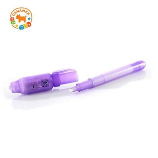 CANAMEK Mới 2 in1 Bút Mực Vô Hình Có Ánh Sáng UV Magic Bí Mật Tin Nhắn Đánh Dấu Spy CSF