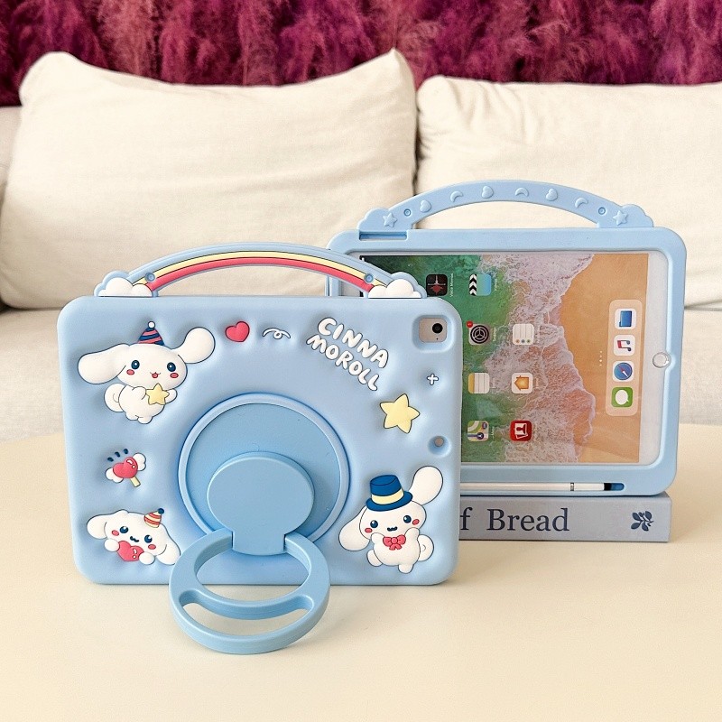 Ốp Lưng Tương Thích Cho Tecno Megapad 11 2024 Vỏ Dây Đeo Máy Tính Bảng Trẻ Em An Toàn Trẻ Em Chống Sốc Bảo Vệ Cầm Tay Xoay 360 Chân Đế Keo Mềm