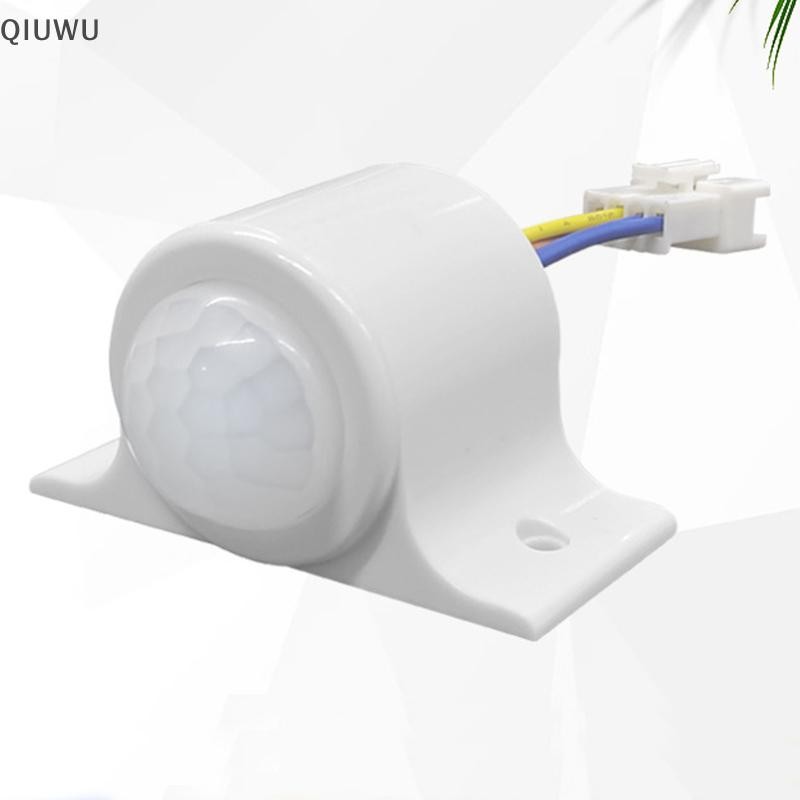 Công tắc cảm biến QIUWU PIR Máy dò chuyển động Công tắc đèn cảm ứng hồng ngoại hồng ngoại 220V 110V cho đèn LED Đèn chiếu sáng huỳnh quang.