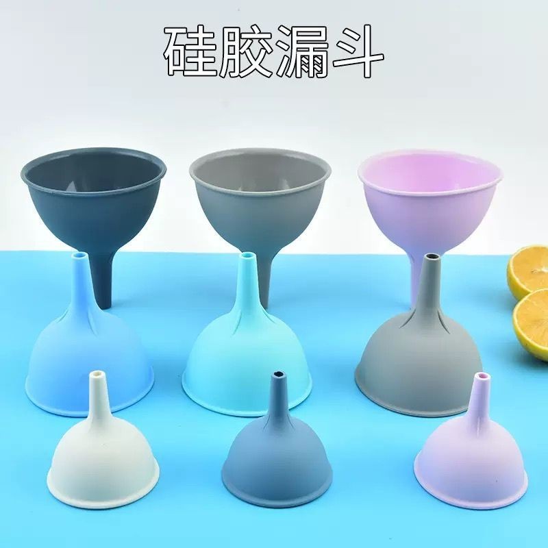 Phễu Silicon Nhà Bếp Đổ Dầu Rượu Sữa Lỏng Bột Đậu Dụng Cụ Pha Chế Plus Kích Thước Cỡ Rộng Phễu Công Nghiệp
