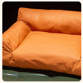 Giường Mèo Chống Trơn Trượt -Pet Sofa Giường Chống Thấm Nước Chống Mài Mòn Giả Da Chó Giường Vintage Thú Cưng Thảm Cho Chó Mèo