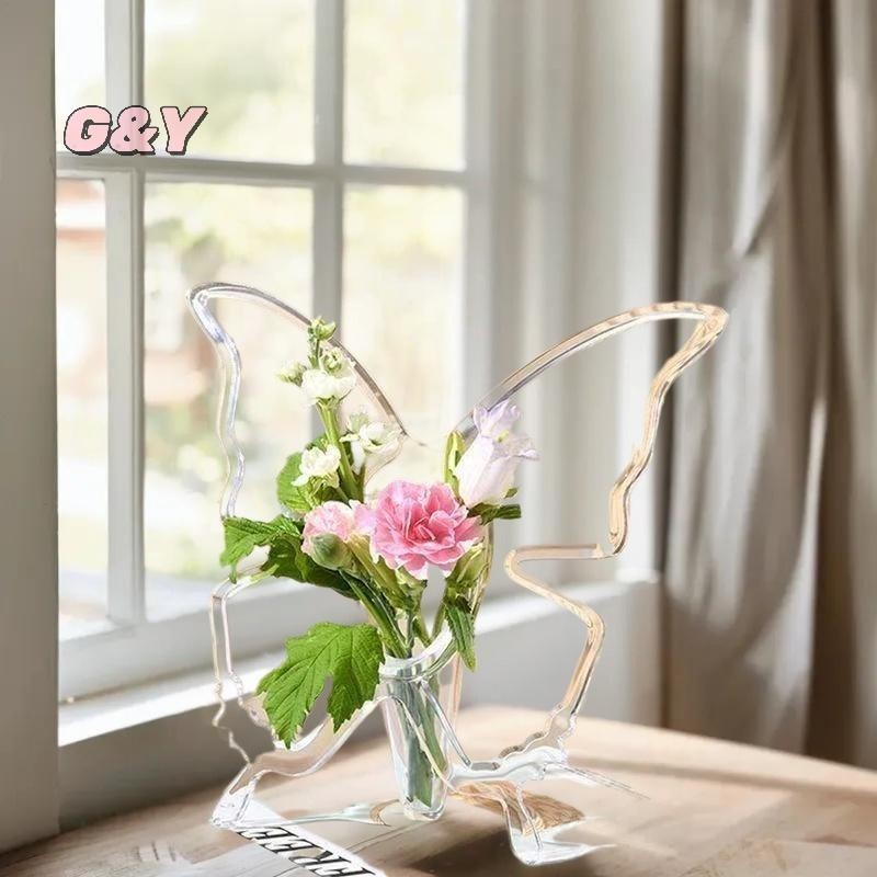 [G & Y-t] Bình hoa Acrylic trong suốt Phụ kiện sắp xếp hoa ba chiều Bình trang trí nhà cửa [Mới]