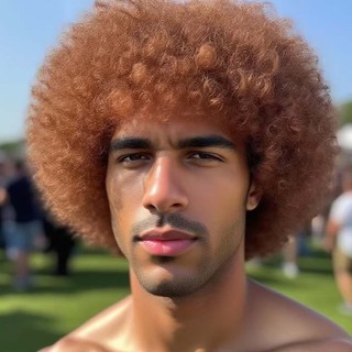 NCE Tóc Giả Chú Hề Lông Tơ Sóng Afro Puff - Trang Phục Vui Nhộn Cho Mọi Giới Tính