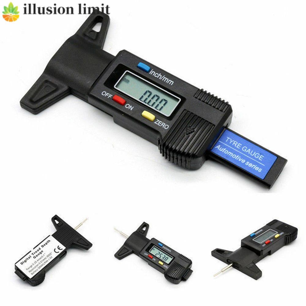 Đồng hồ đo độ dày giới hạn ILLUSION 0-24,5 mm Bộ kẹp đa năng Máy đo lốp ô tô Công cụ đo độ sâu lốp