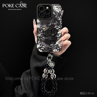 Thích hợp cho iPhone 17 / 16 / 15 / 14 / 13 / 12 / 11 Vỏ điện thoại Ánh sáng sang trọng Học sinh da lộn mắt Vòng tay lỗ hoa chống sốc
