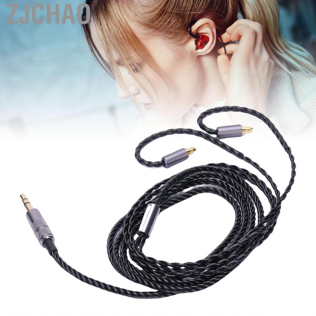 Zjchao Cáp mở rộng tai nghe 3.5 mm Hi Fi Audio Aux tương thích với IE100 IE400 IE500 Pro Tai nghe