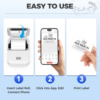 Marklife X2 Không In Mực Máy In Mini Bỏ Túi Di Động Nhiệt Nhãn Dán Ảnh Máy In Bluetooth Tự Dính Dán Nhãn Máy Impresoras