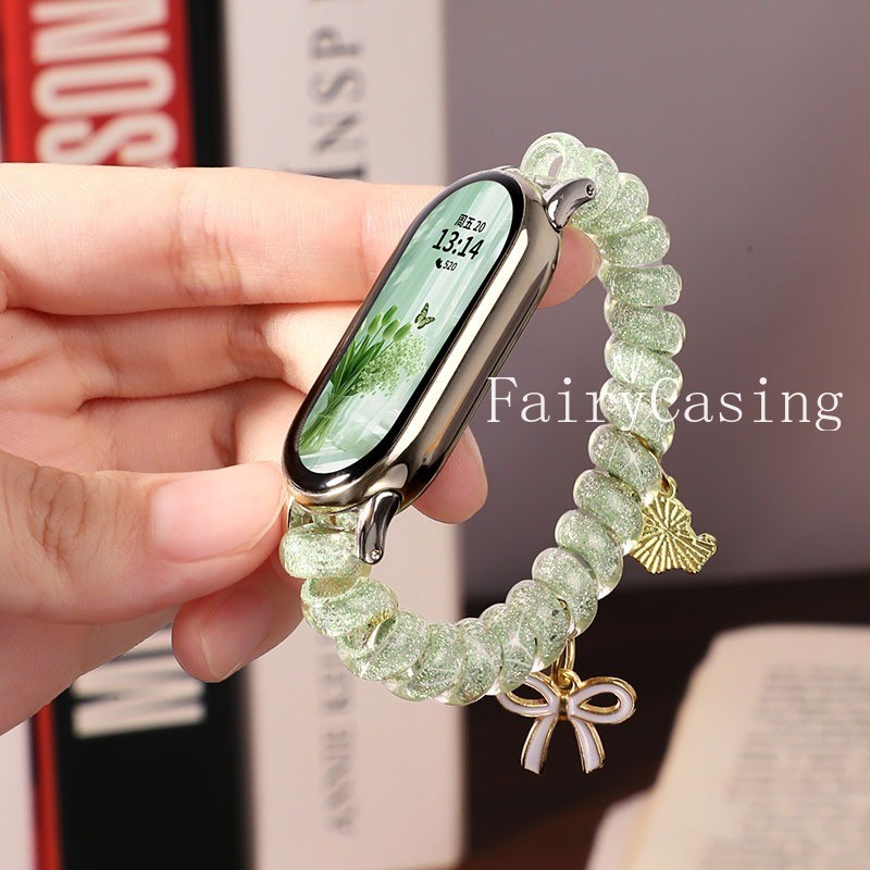 Dây đeo lấp lánh Thích hợp cho Mi Band 10 8 Pro 9Pro 10 9 8 NFC Co giãn co giãn cho Mi Band 3 4 5 6 7 Band