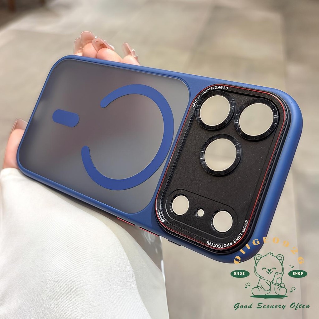 【 Ốp lưng iPhone17 】 Vỏ điện thoại từ tính nhạy cảm với da Lycra iphone17 Pro Max 16 15 cho vỏ iPhone Vỏ mềm silicon TPU chống sốc