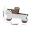 BEABOUT Kẹp sách cố định, Kẹp sách hỗ trợ đọc sách chống trượt cho mèo dễ thương, Hộp đựng hồ sơ hỗ trợ đọc dày di động văn phòng