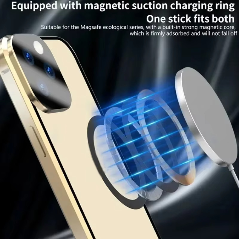 Ốp hấp phụ từ tính bảo mật chống nhìn trộm kính đôi cho IPhone 17 16e 15 14 13 Pro Max 16Plus có nắp bảo vệ ống kính máy ảnh
