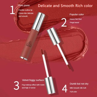 Son lì KekeMood dạng bùn dạng lỏng không thấm nước, son bóng màu nude lâu trôi, không dính cốc, son bóng màu đỏ gợi cảm dành cho nữ, mỹ phẩm trang điểm ❤ TIKTOK Hot Cosmetics