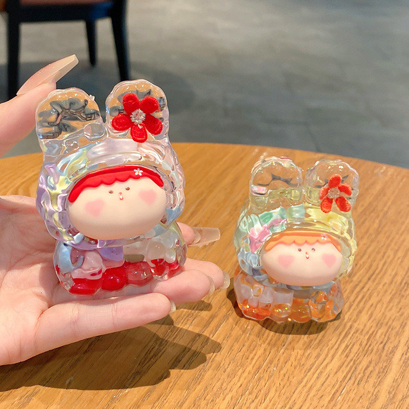 Sáng Tạo Li Sili Lis Macaron Siêu Dễ Thương Phong Cách Hoạt Hình Cát Lỏng Trang Trí Đầy Dầu