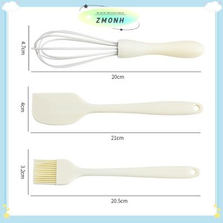 ZMONH 3 Bộ Nướng Bánh Thực Phẩm Silicon Chịu Nhiệt Kem Cạp Trứng Đánh Mỡ Bàn Chải Nhà Bếp Bánh Nướng Dụng Cụ