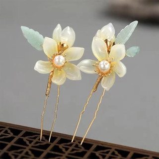 Kẹp tóc hình chữ U với hoa kính - Phụ kiện tóc DIY cho mọi ngày