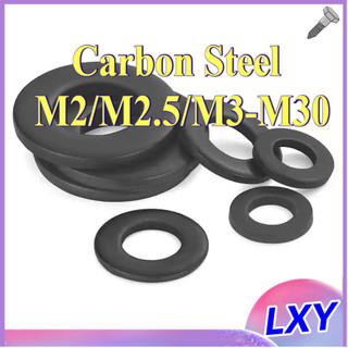 Vòng đệm, Long Đền phẳng   cho ốc lục giác lớp 8 (Đen) M2 / M2.5 / M3-M30 [LXY-CB-1]