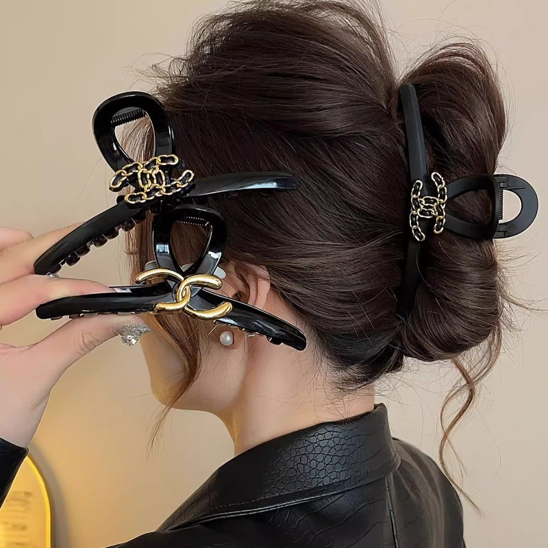 Kẹp Tóc Da Đen Phong Cách Hàn Quốc Cho Phụ Nữ Thanh Lịch và Thời Trang