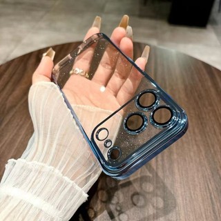 Ốp Điện Thoại Trong Suốt Sáng Bóng Sang Trọng Mạ PC Cứng Cho iPhone 17 11 15 14 13 12 16 Pro Max 14/15Plus 17AIR Vỏ Bảo Vệ Camera
