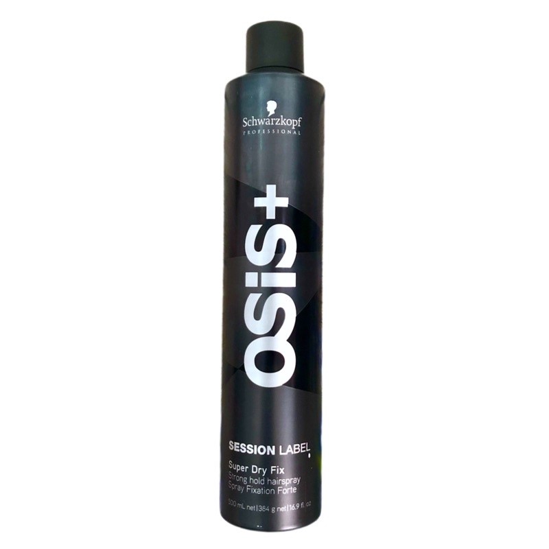 Gôm xịt tóc siêu cứng Osis+ Black Super Dry Fix Schwarzkopf 500ml ( Strong Hold Hairspray) ( New 2026 ) [ MK ]