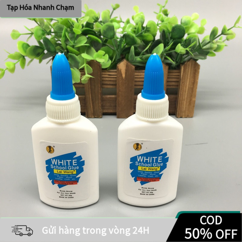 【COD】Keo sữa nhũ trắng an toàn 40ml, kết dính hiệu quả trên gỗ, vải và giấy, lý tưởng cho các dự án DIY và đồ thủ công