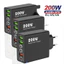 Bộ sạc nhanh 6 cổng 200W 3USB + 3PD QC3.0 Bộ sạc tường du lịch di động Bộ sạc điện thoại Tương thích rộng rãi