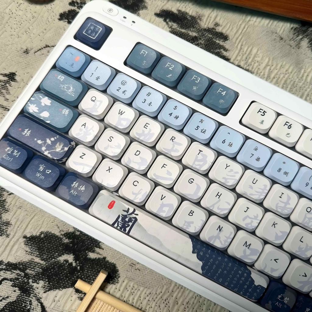 120 phím Cấu hình thấp Keycap Ink Wash Design Dye-Sub PBT Keycaps cho ...