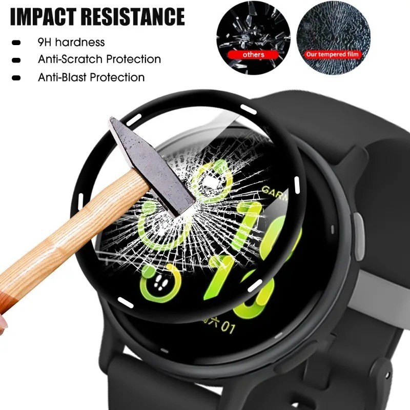 1-3 Chiếc Đồng Hồ Bảo Vệ Màn Hình Cho Garmin Venu 4 X1 3S 3 2S 2 45mm 41mm Plus Viền Đen Cong Phim Kính Cường Lực Cho Garmin Venu SQ 2 Chấm Sọc HD Phim