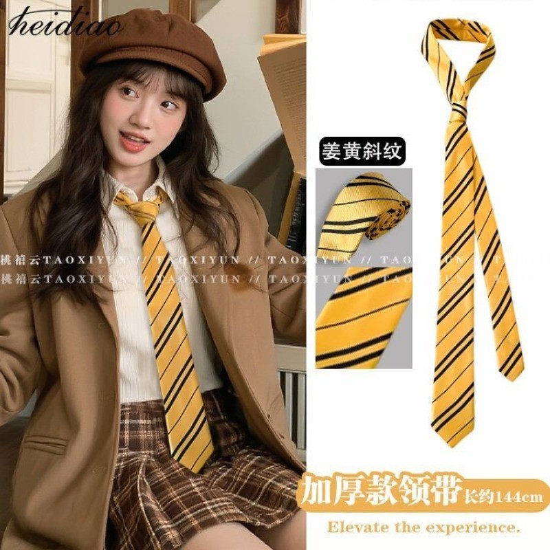 Cà vạt nữ phong cách Hàn Quốc sọc, phù hợp làm đồng phục và thắt nơ