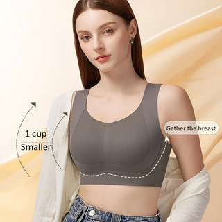 Bộ đồ lót Brelira với bra full cup giúp ngực lớn trông nhỏ gọn, chống chảy xệ, chất liệu mềm mại, không gọng.