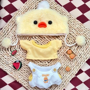 Búp Bê Cotton 20cm Không Thuộc Tính Gà Con Chạy Nhanh Vịt Gaga Quần Áo Bé Gái Bé Gái Có Thể hoán Đổi Sang Trọng Khỏa Thân Cho Bé