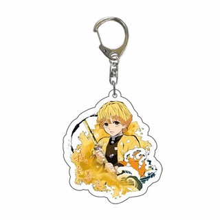 Demon Slayer Kimetsu No Yaiba Acrylic Keychain Kids Key Chain Cartoon Creative Anime Keyring Accessory Child Fashion Acc