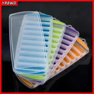 Khay đá viên YRBWD, Chai thể thao nước có nắp Khay đá, Hộp đựng thực phẩm TPR DIY Phụ kiện nhà bếp Máy làm đá